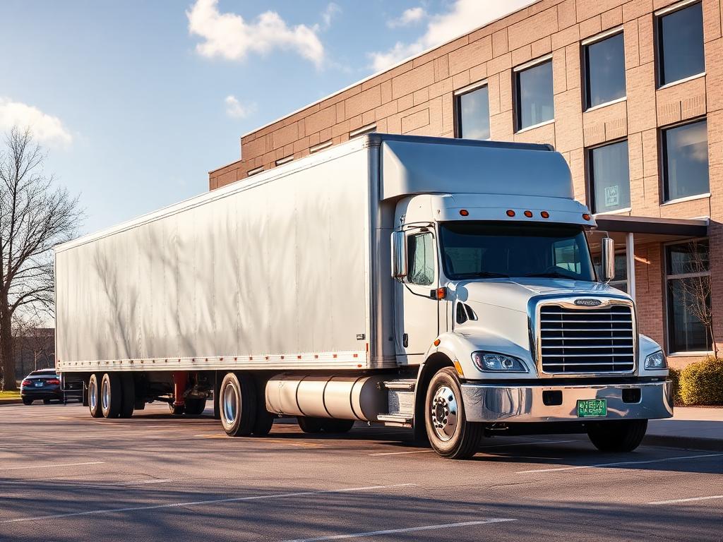 Newcomer Movers commercial moving truck Toledo Ohio