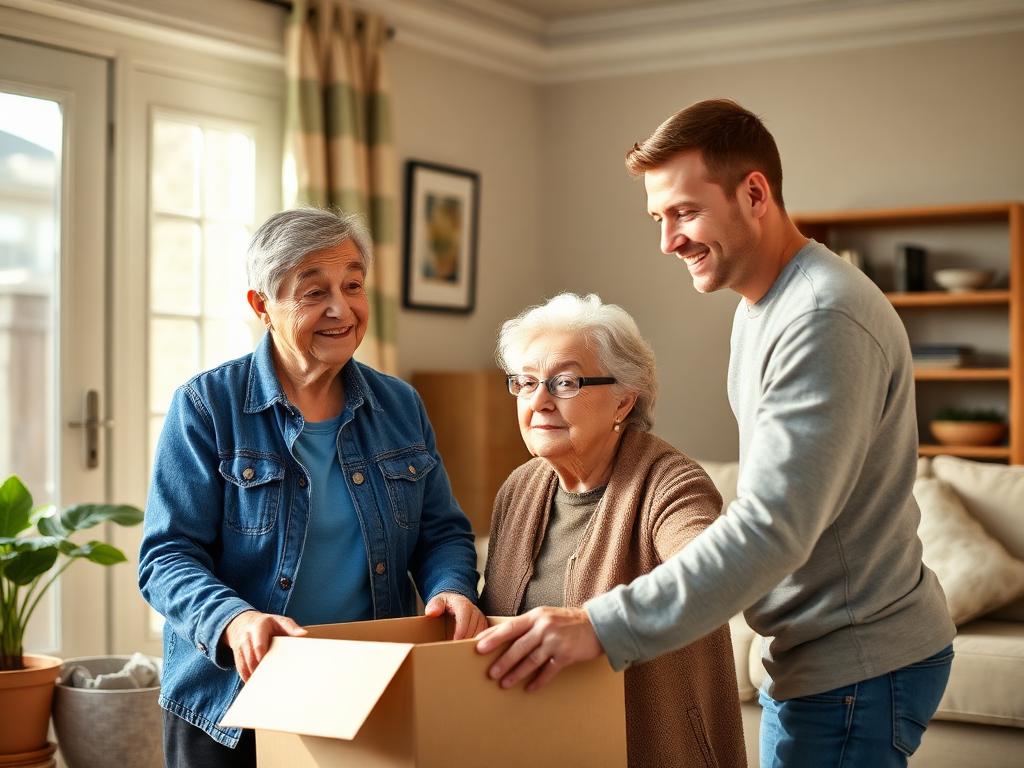 Newcomer Movers helping a Toledo senior pack